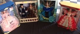 Just in time for Christmas with these beautiful collection Barbie Dolls in original box.