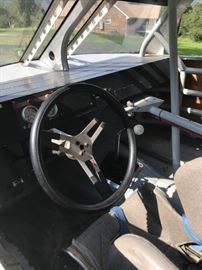 Interior shot of the Asphalt Racing Truck.