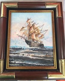 Beautiful framed oil on canvas, signed by artist.