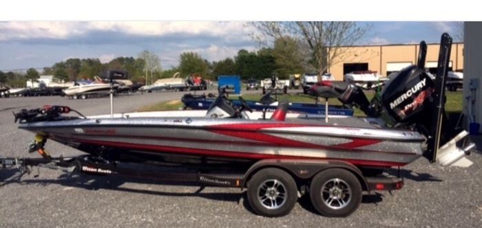 TRX20 with a 250 MercuryXS motor. It has 2 10' PowerPoles, a Humminbird 1198 in the console, a Humminbird Helix 10 in the bow with 360 scan, Motorguide trolling motor. Garage kept like new. One year left on motor warranty extended warranty available.