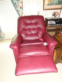 lift chair, leather