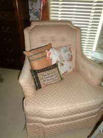 a pair of swivel rockers