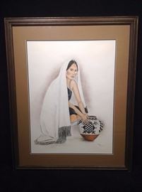 Sheila Hill signed drawing