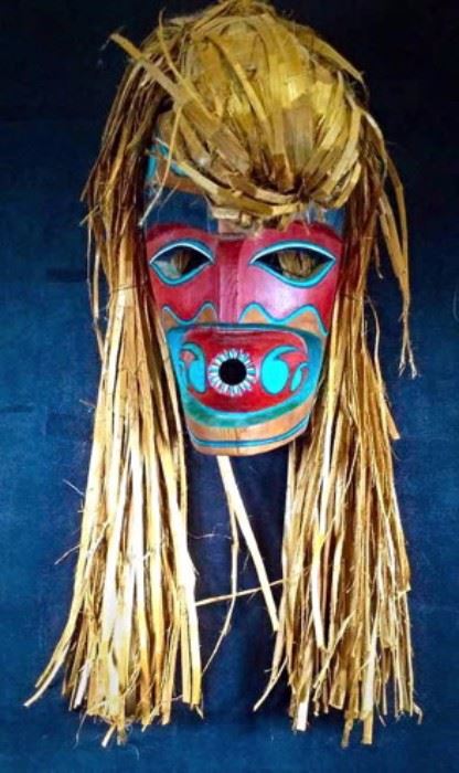 Makah Mask By David Della "Wild Woman of the Woods" 