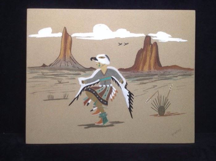 Sand Painting By Harry E. Yabeny 