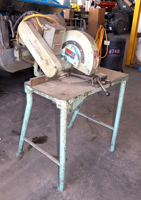 Brilliant Abrasive Division Metal Cut-Off Saw Model BDM53, Serial #7956A, With State Of Missouri Dept Of Ed Tags