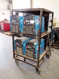 Custom 4-Pack Cart, Eaton Dry-Type Distribution Transformer, Miller XMT-350 CC/CV Autoline Tig, Mig, Stick Welder, Qty 4, More