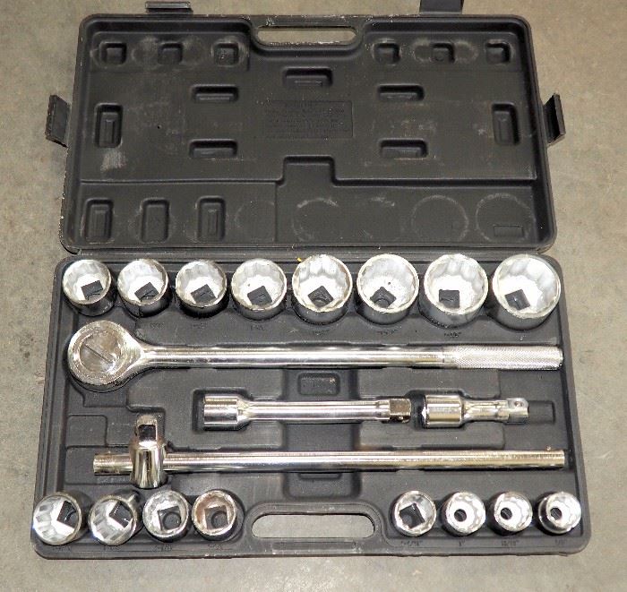 Socket Wrench Set, 3/4" Drive, 7/8" To 2" In Original Hard Case