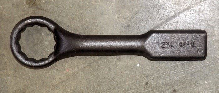 Wright 2 3/4" 12 Pt Off-Set Striking Wrench, 45 Degree Angle