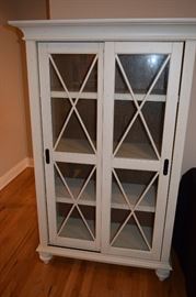 Riverside Furniture Bookcase with Sliding Doors 4 Shelves. 66" Tall X 42" Wide X 18" Deep. We have 2 of these and they are New Condition