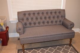 Milbury Home Hermosa Button Upholstered Loveseat 58" Wide Gray