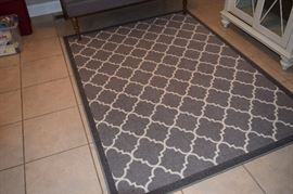 Well Woven Nylon Area Rug 5' X 7' Brooklyn Trellis 6518 Grey