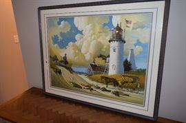 Dreamers By Charles Wysocki Signed Numbered 242/3000. Framed 31" X 39"