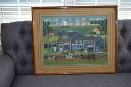 Prairie Wind Flowers By Charles Wysocki Signed Numbered 716/1000. 24" X 29"