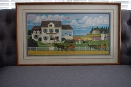 Tea By The Sea By Charles Wysocki Signed Numbered 450/1000. 21" X 34"