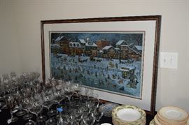 Bostonians And Beans By Charles Wysocki Signed Numbered 726/6711. 29" X 48"