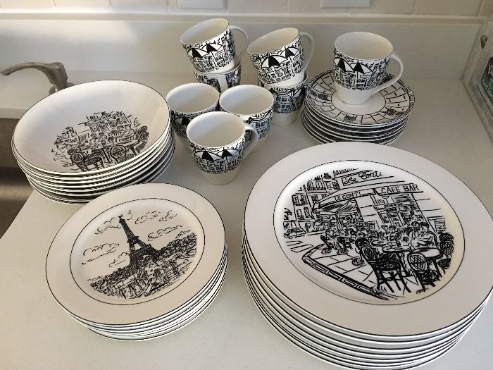 Paris plate/cup set