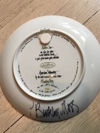 P Buckley Moss signed plate