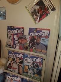 Vast collection of Chop Talk magazines (Atlanta Braves collectibles). 