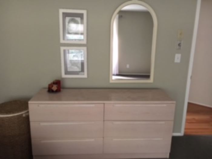 master bedroom set - dresser and matching mirror