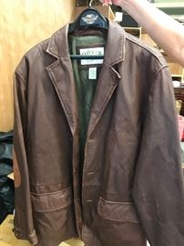 Orvis brand men's leather coat. Also one available in black