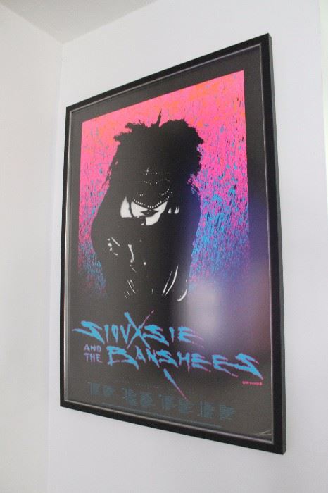 Vintage 1986 Siouxsie and the Banshees tour poster, numbered, by Stanley Mouse