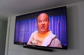 75 inch Samsung UHD 4K TV w/ remote, Samsung wireless sound bar and subwoofer w/ remote, both are barely used!