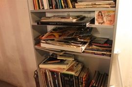 Lots and Lots of books, from art, design, photography, anime, comics, movie production...