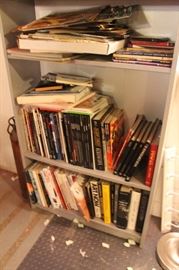 Lots and Lots of books, from art, design, photography, anime, comics, movie production...