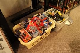 Hot Wheels and Johnny Lightning toy cars, misc toys