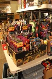 Toys and action figures including Japanese toys, Robotech, Marvel, DC, Space 1999, Vintage Return of the Jedi model kits, Techno Zoids, Star Wars, Micro Machines, Star Trek