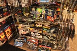 Toys and action figures including Japanese toys, Robotech, Marvel, DC, Space 1999, Vintage Return of the Jedi model kits, Techno Zoids, Star Wars, Micro Machines, Star Trek