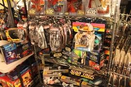 Toys and action figures including Japanese toys, Robotech, Marvel, DC, Space 1999, Vintage Return of the Jedi model kits, Techno Zoids, Star Wars, Micro Machines, Star Trek