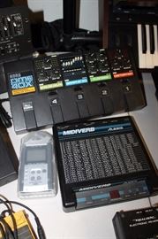 KORG PME 40X mod effect pedal and Alesis MIDIVERB