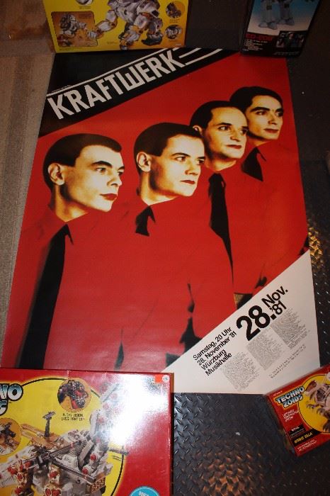 Vintage Kraftwerk poster, 1981