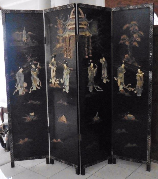 Four Panel Chinese screen.