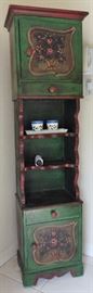 Cute painted cabinet/display, Great for small space