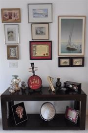 Console table-artwork and decorative