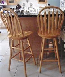Wood counter chairs