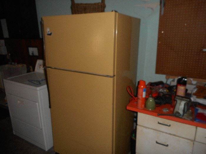 Garage fridge, ready to go