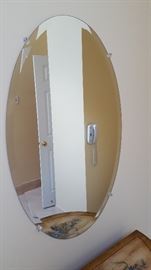Oval Beveled Mirror (35" x 24")