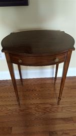 Maitland Smith 1-Drawer NeoClassic Accent Wood Table (22" x 17" x 27")