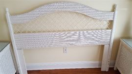 Lexington Henry Link White Wicker Full Size Headboard (60" x 46")