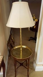 29" Oxblood Red Vase Lamp w/Pleated Shade & Asian Finial