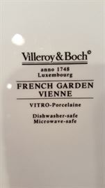 Villeroy & Boch French Garden Vienne, 8-8 piece placesettings and assorted matching pieces (74 pieces in all)