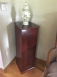 Wooden carved pedestal