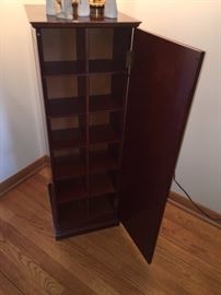 Inside of wooden storage column