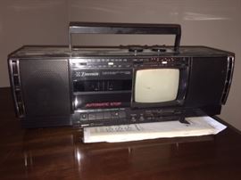 Vintage Emerson TV Cassette boombox