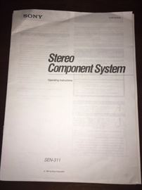 SONY Stereo component system
