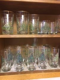 SPODE drinking glasses; 2 sizes